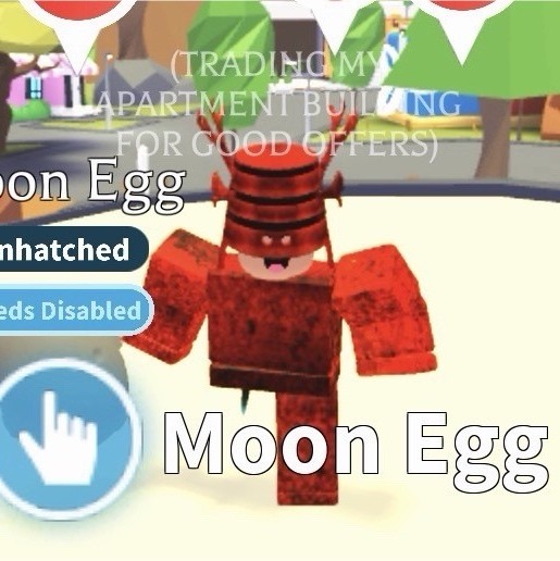 Moon Egg Unhatched Needs Disabled In-Game Item Screenshot Virtual Collectible