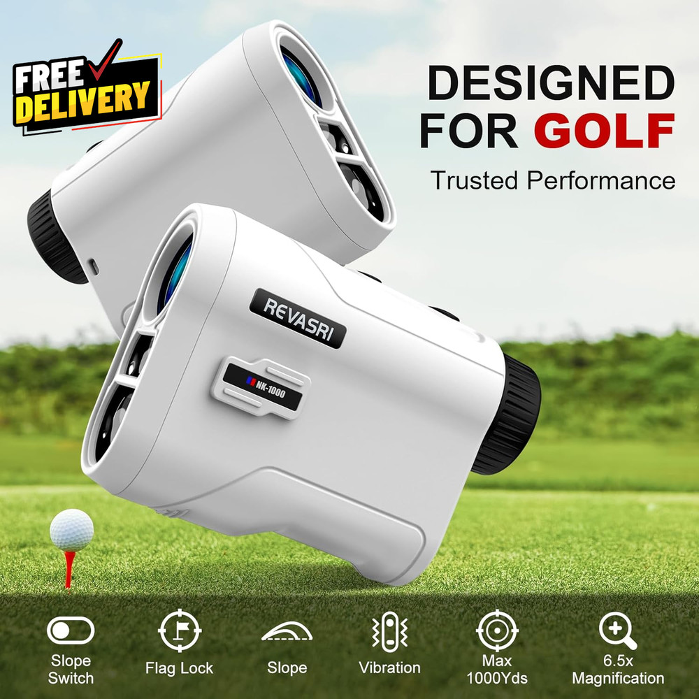 Golf Rangefinder with Slope and Pin Lock Vibration External Slope Switch for G..
