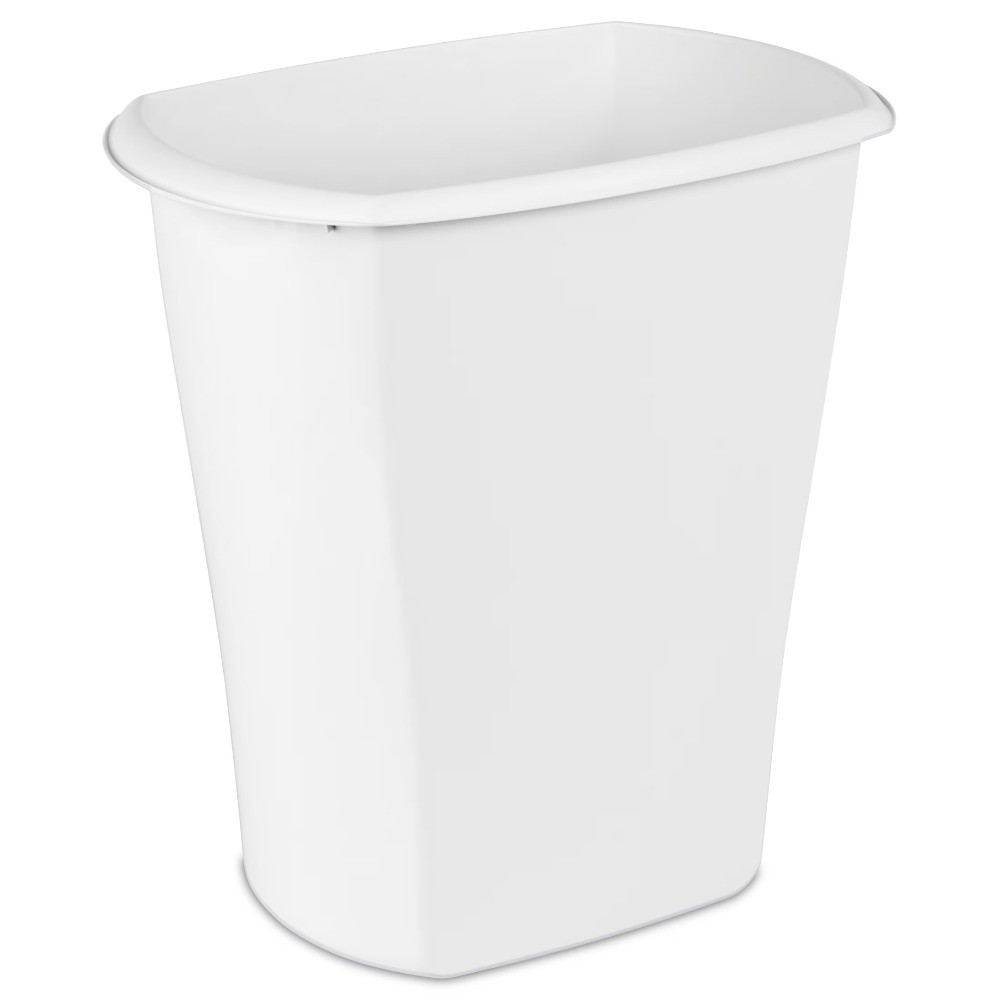 Sterilite Large Kitchen Trash Can, 10 Gallon Plastic Garbage Bin with No Lid
