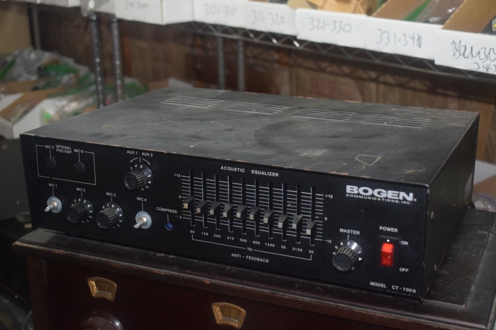 Bogen CT-100B Microphone Mixer /Amplifier - Tested and Working = 100 Watt