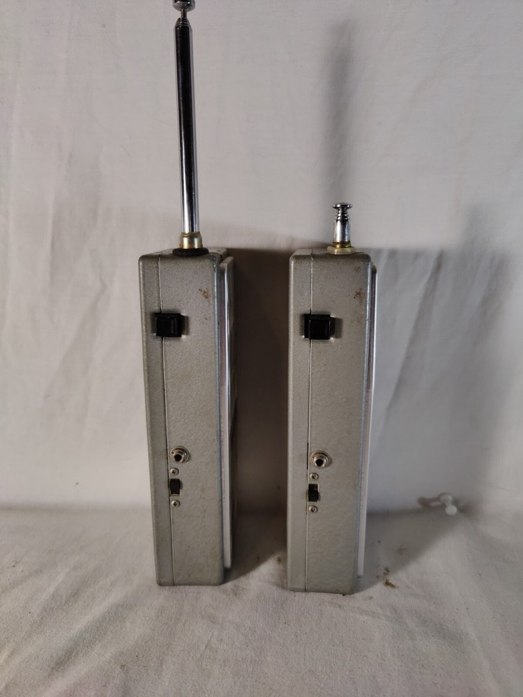 Pair Of 1960’s Transceiver Stellar Nine Transistors Model WT-6 UNTESTED