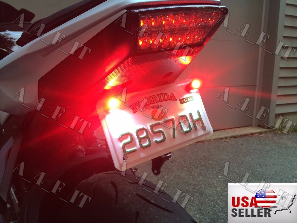 HARLEY DAVIDSON Universal LED License Plate Light RED WHITE