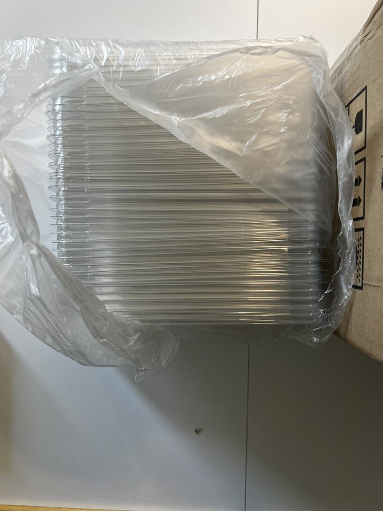 Cafe Vision Rectangle Clear Plastic Lids