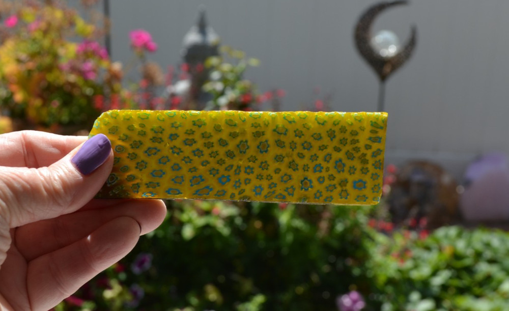 Millefiori Glass slab