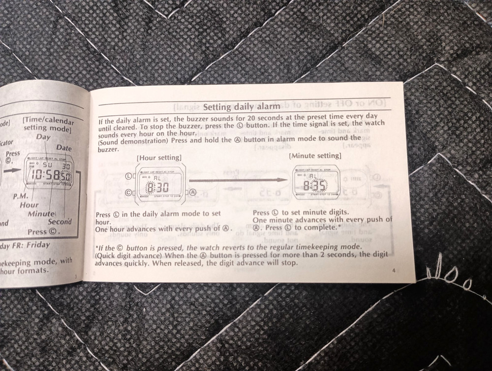Casio Module Nos. 587 / 596 User Guide Manual Original Booklet Flip Book