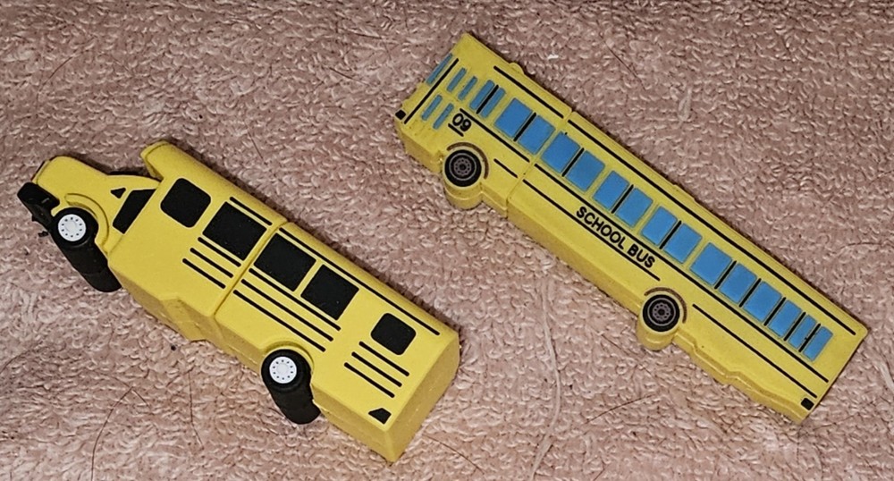 TWO School Bus Flash Drives.