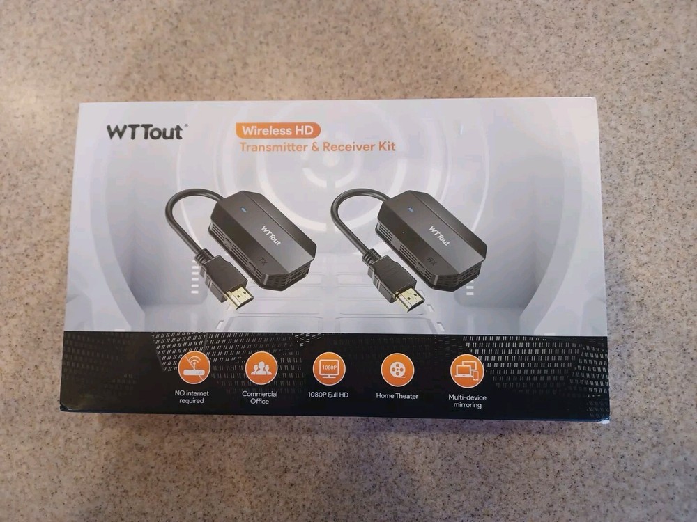 HDMI Wireless Transmitter and Receiver, Plug and Play,Wireless HDMI Extender