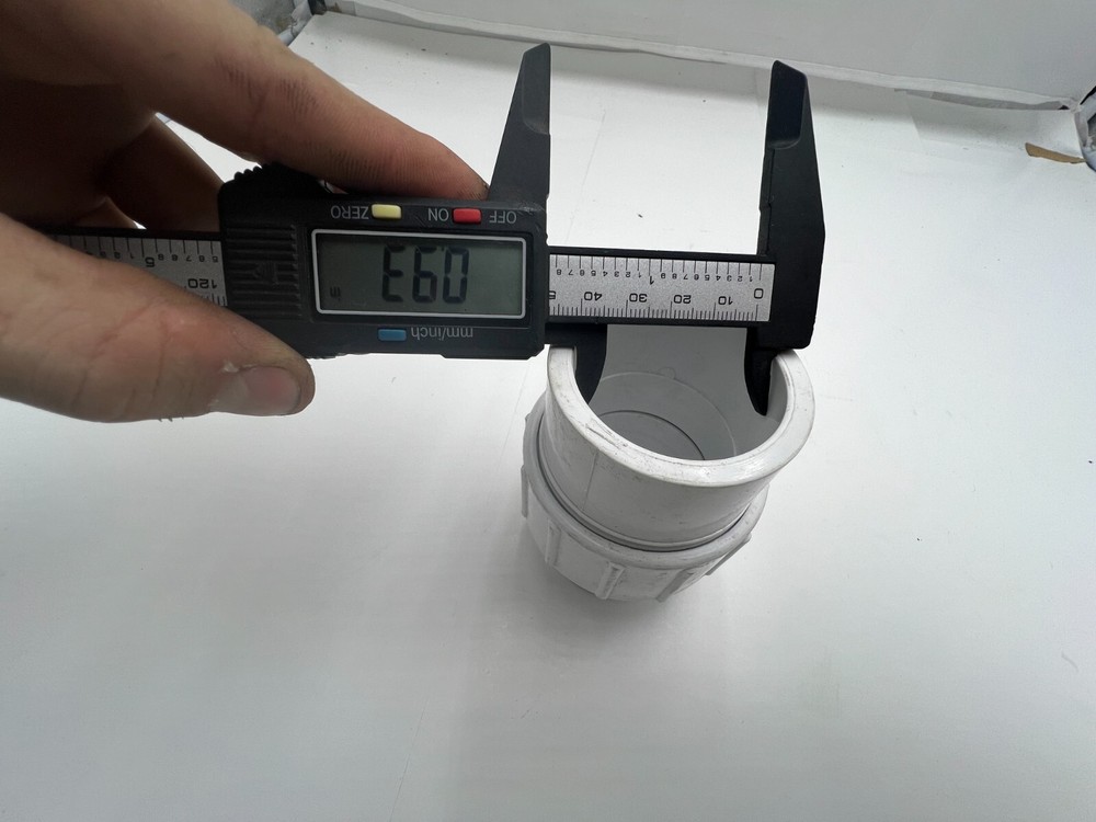 2" PVC Union Coupling Pipe Fitting White Socket X Socket Schedule