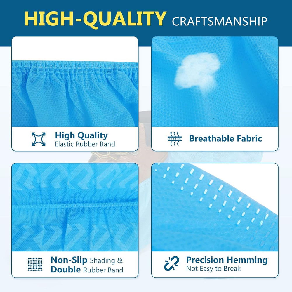 Shoe Covers Disposable Non Slip, Thick Extra Disposable Boot Covers Slip Proof S