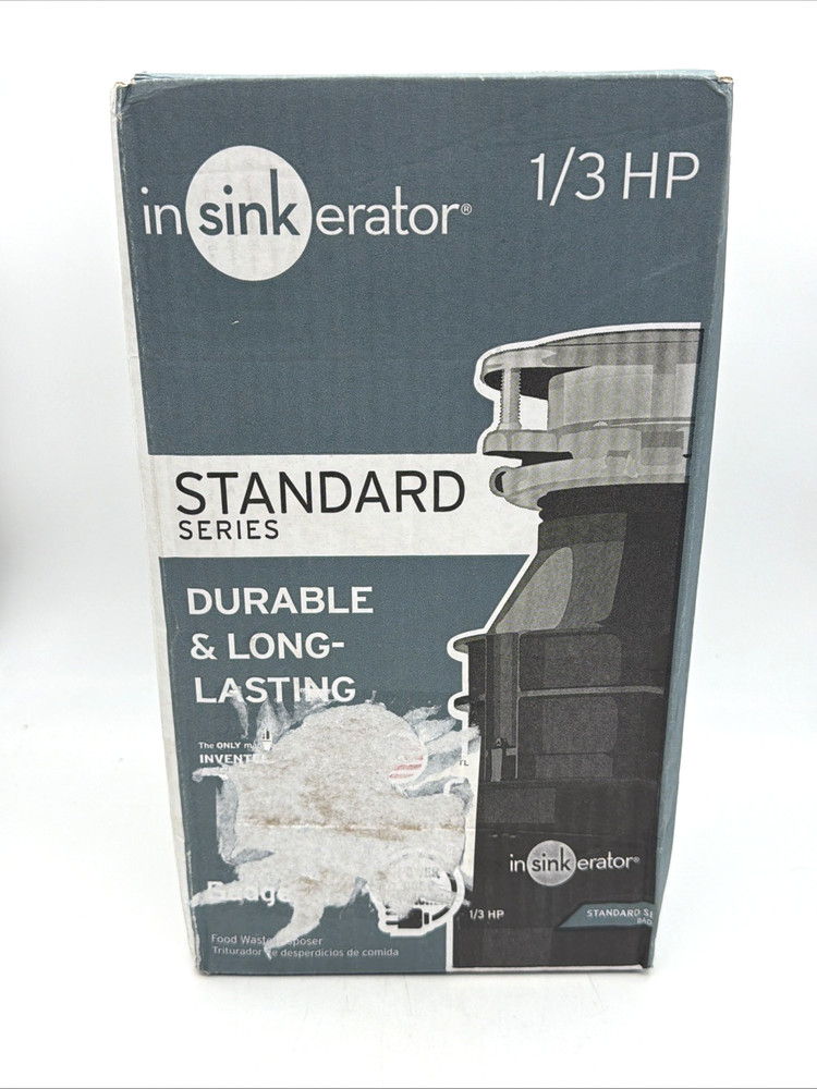 INSINKERATOR BADGER 1 1/3 HP GARBAGE DISPOSAL W/ CORD CONTINUOUS FEED NEW