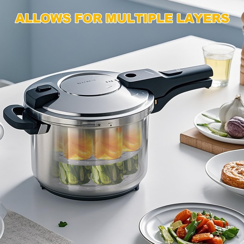 3 Pcs Pressure Canner Racks, 11-inch Pressure Cooker Rack, Stainless Steel Pr...