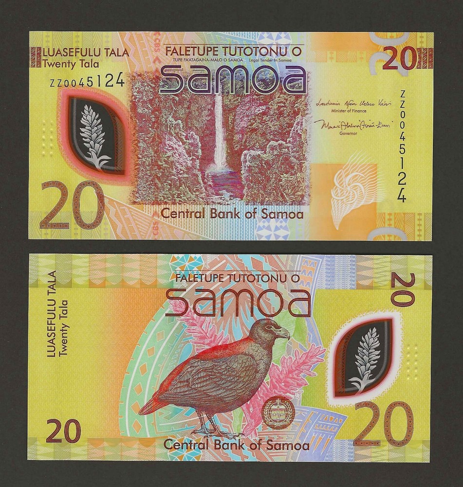 SAMOA 20 Tala 2023 (2024) P-49a*, ZZ-Prefix REPLACEMENT Polymer, Original UNC.