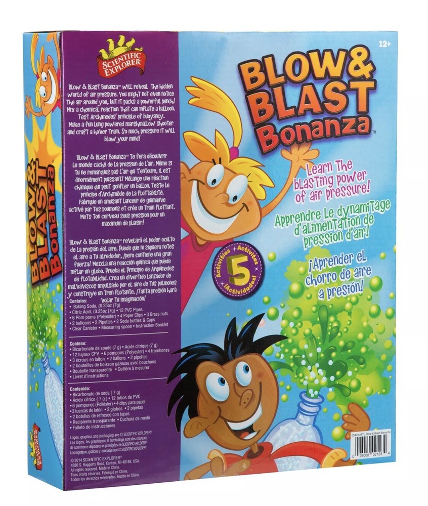 New! Scientific Explorer Blow & Blast Bonanza Kit