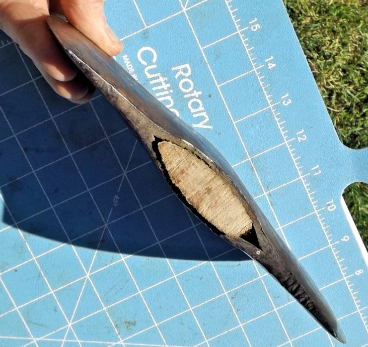 Used Vintage Double Bit Half Peeling Axe 3 Lbs. 9 oz