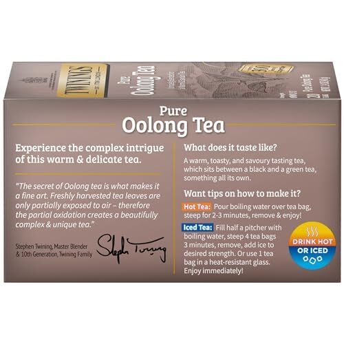 Twinings 100% Pure Oolong Tea Bags, Caffeinated - 20 Count