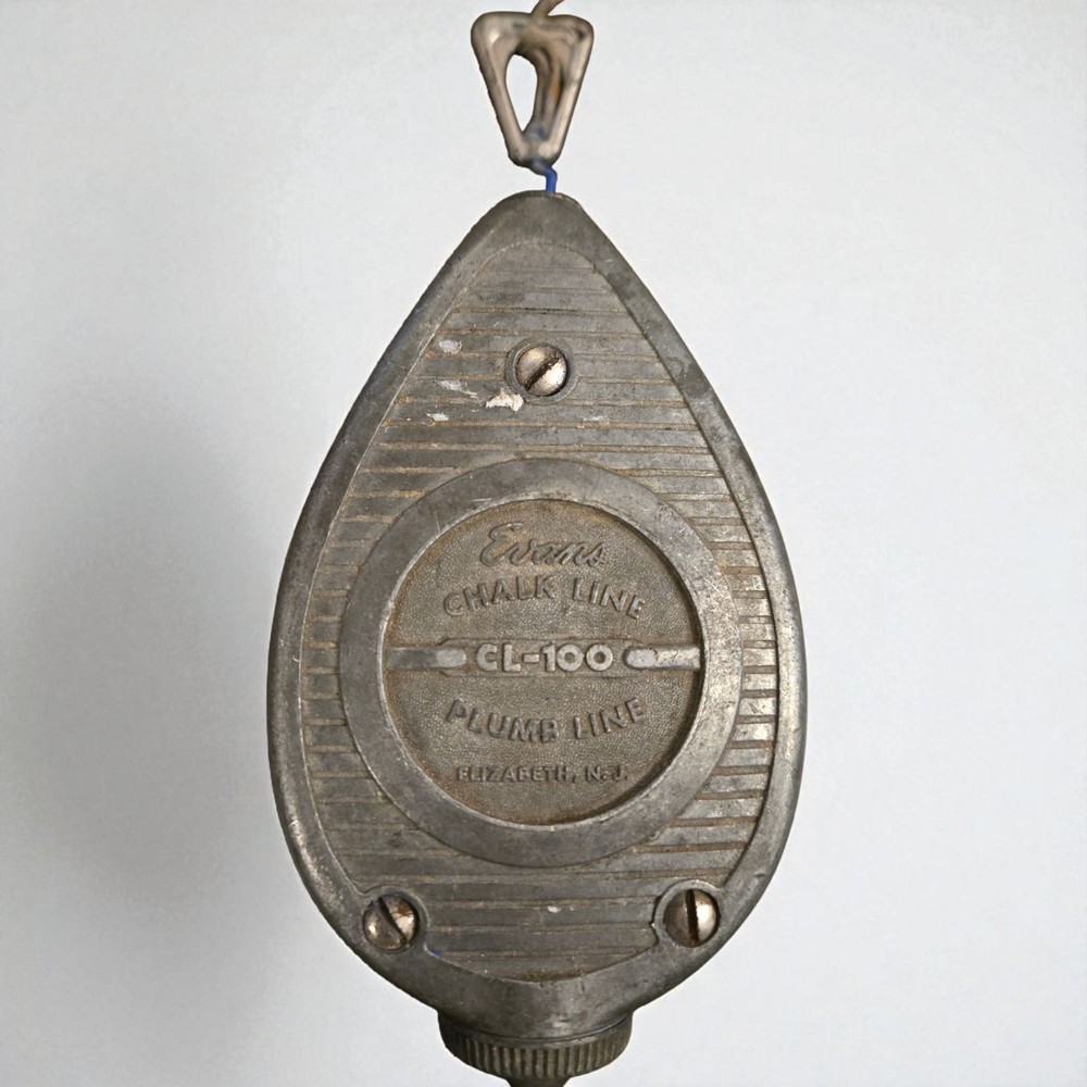 Vintage Evans CL100 Chalkline/ Plumbline Working Condition.   (E152)