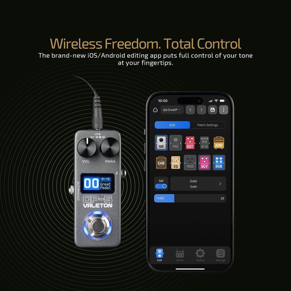 Compact MultiEffects Processor with NAM/IR Loader & TRS Cable Included