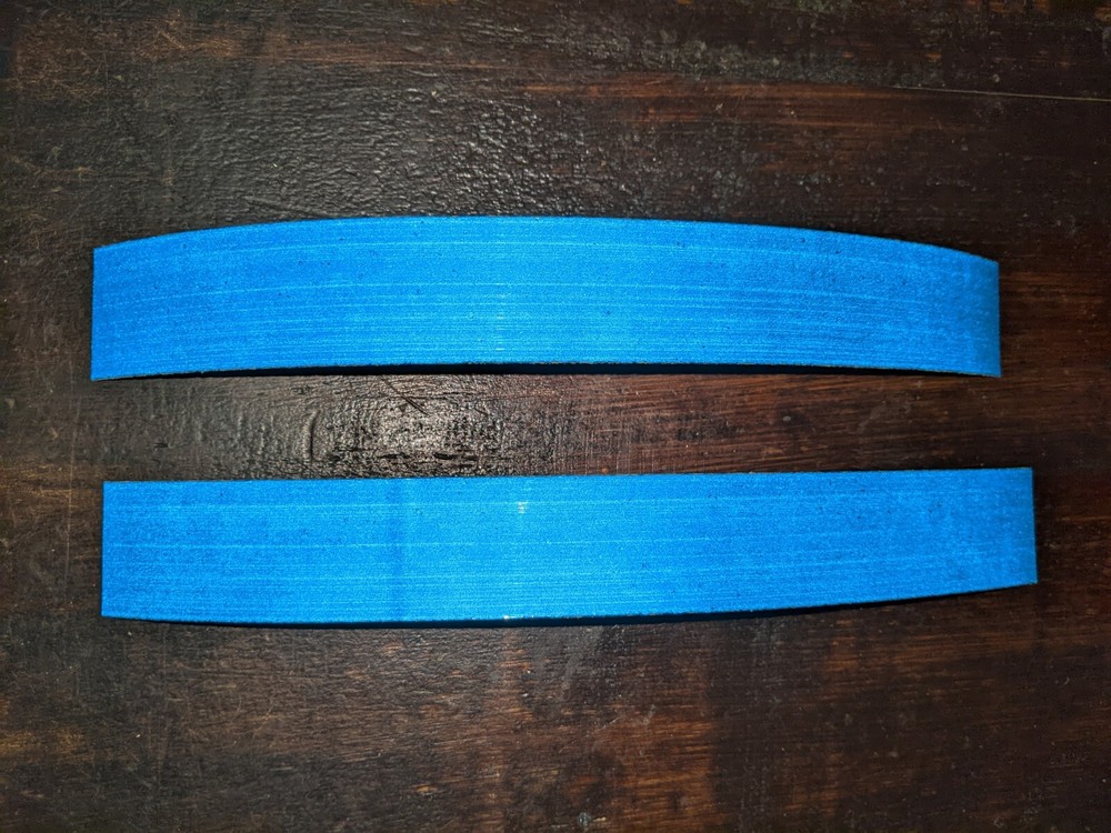 Blue Retro Reflective Tape 2 strips 8" x 1"