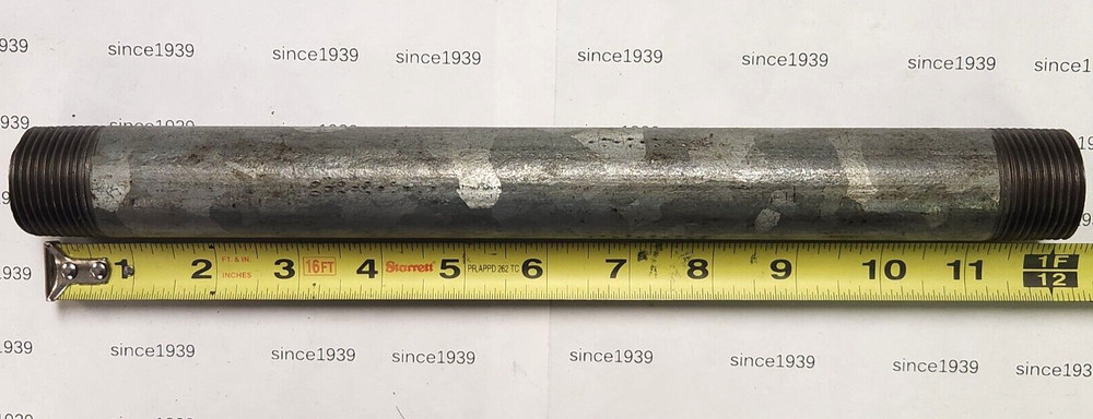 1" x 12" Galvanized Nipple Schedule 40