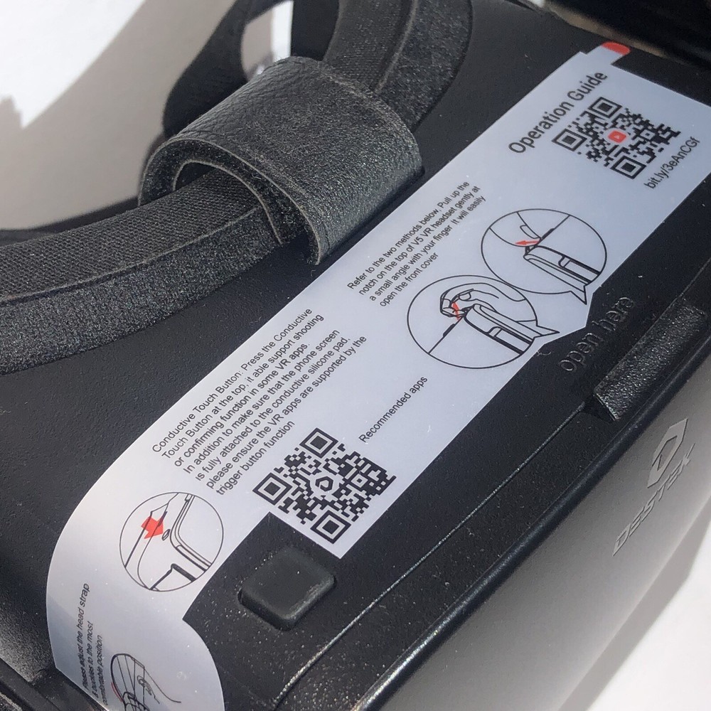 DESTEK V5 VR Headset/iPhone 13/12/11 /Samsung/Android with Controller/Black