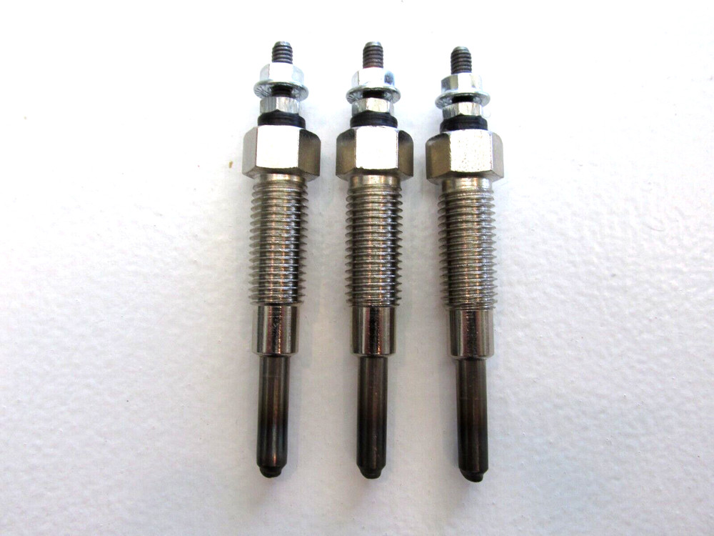 3 Glow Plugs for Iseki Engines E3CE, E3DF, E4CG, E3100, E3112, E3112-G03