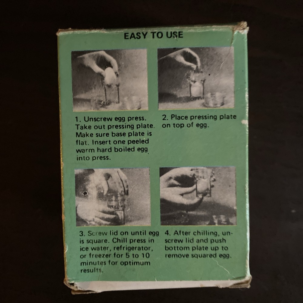 Vintage Square Egg Press
