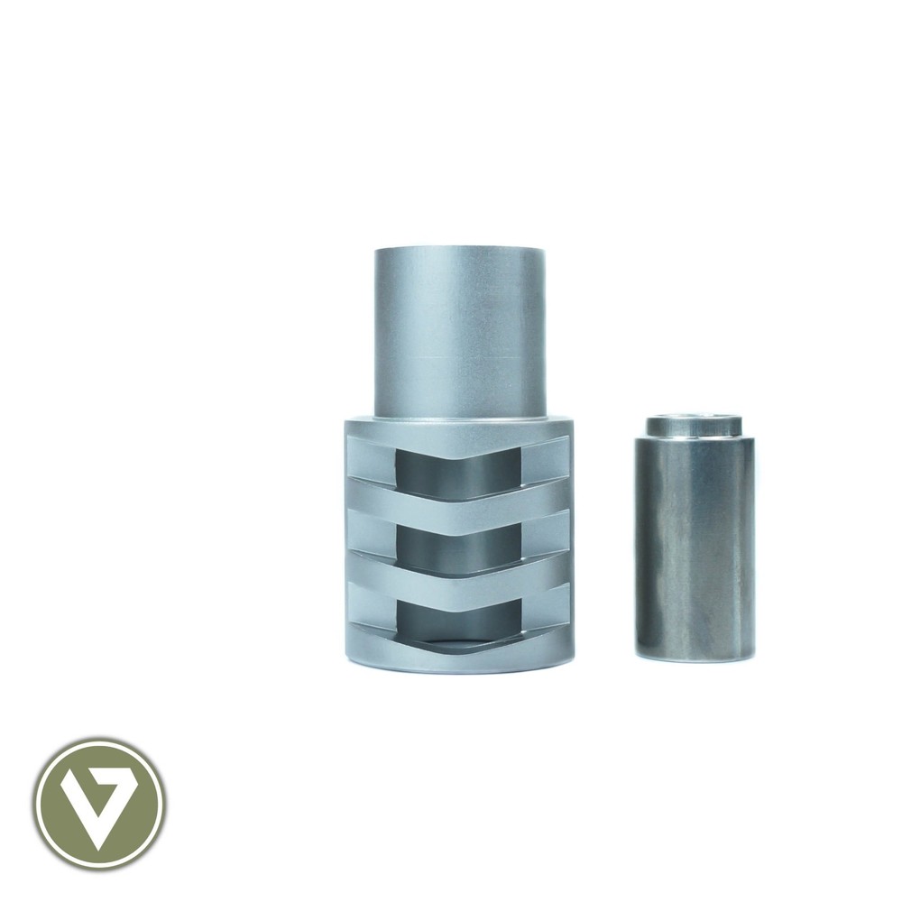 1911 .45 acp Mil-Spec muzzle brake SATIN PREDATOR compensator + FREE SPRING PLUG