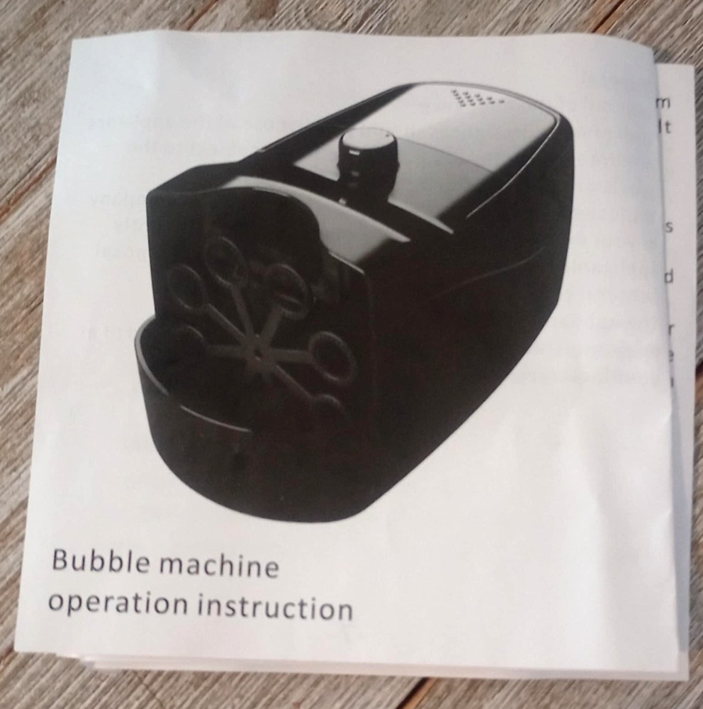 Bubble Blower Maker Machine Professional Automatic Portable Rechargeable