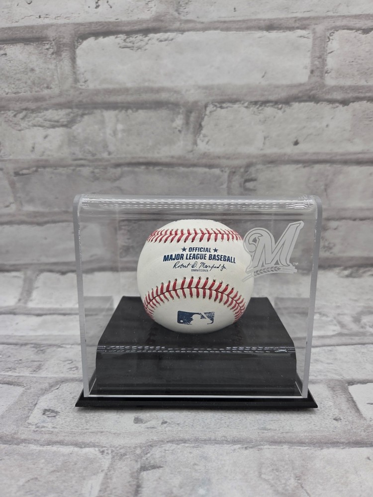 Milwaukee Brewers Baseball Cube Logo Display Case - Fanatics