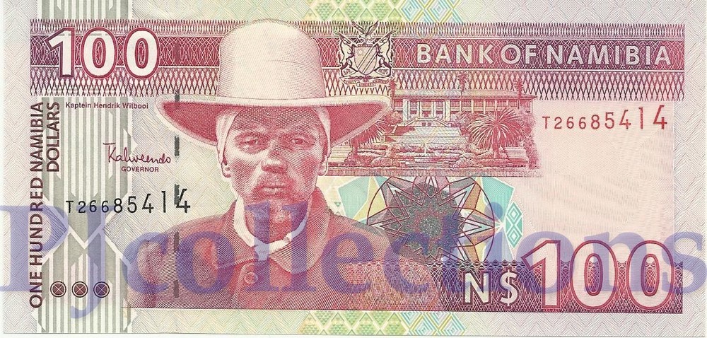 NAMIBIA 100 DOLLARS 1999 PICK 9b UNC