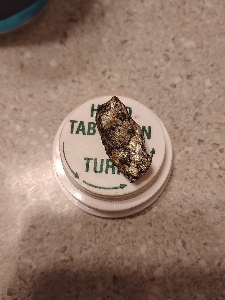 Native Platinum Nugget W/Quartz