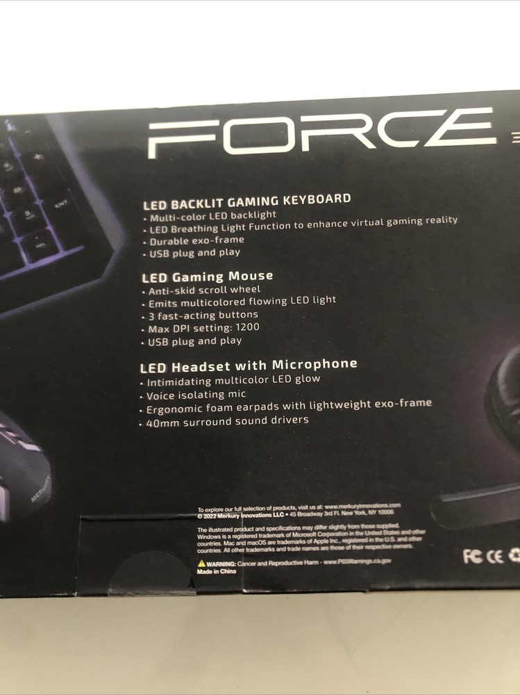 Force 3 In 1 gamer Pack
