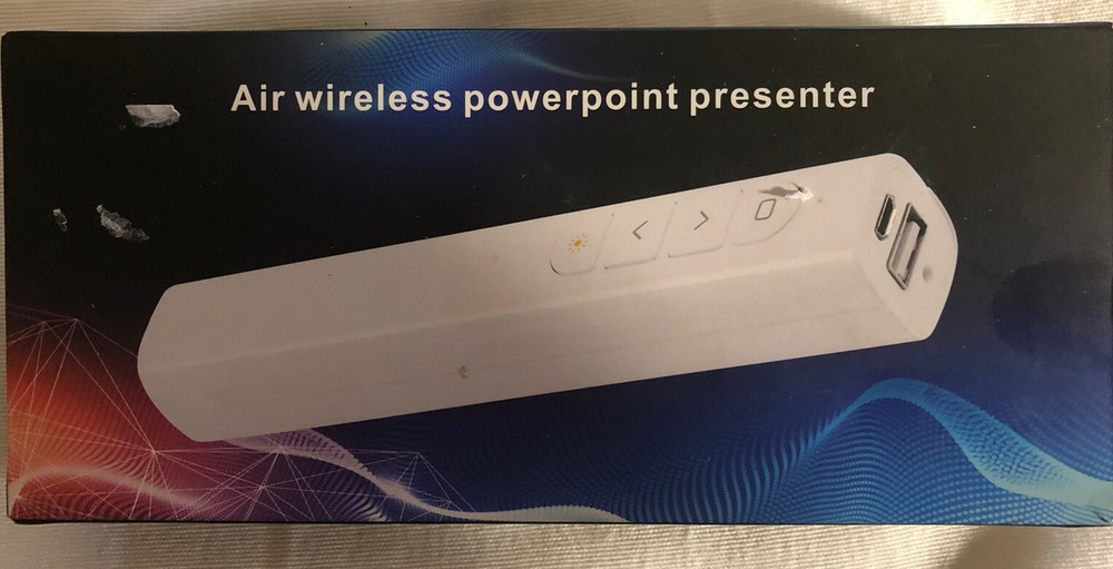 Jugsy Air Mouse Wireless Powerpoint Presenter Open Box, Tested Excellent