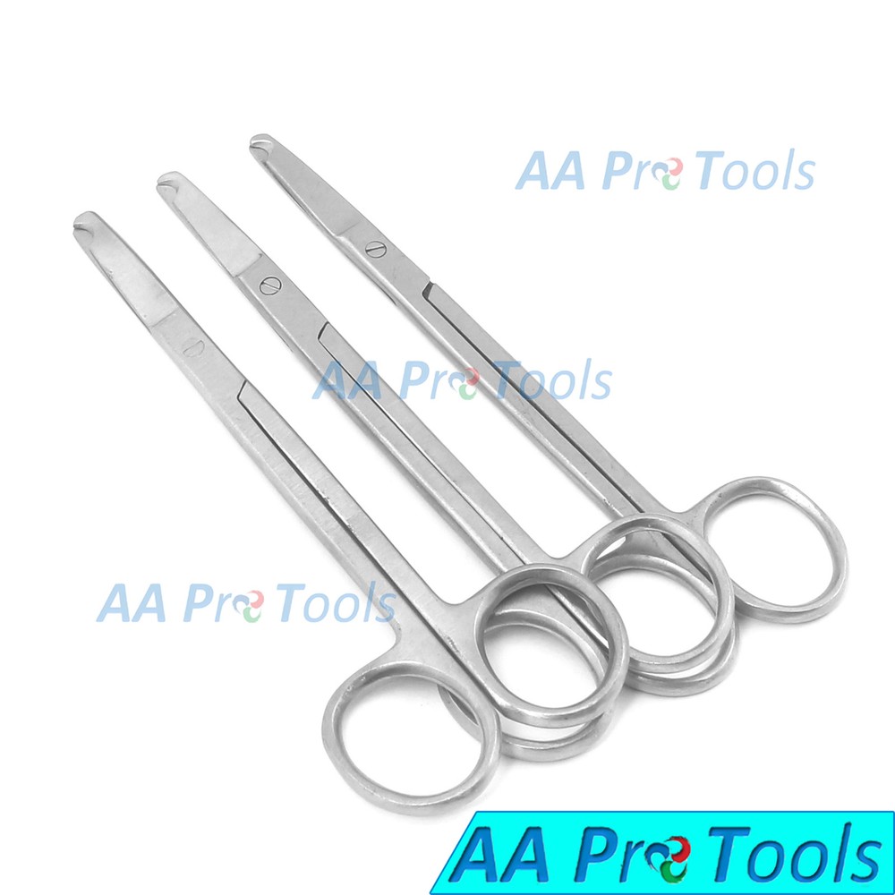 AA Pro: 3 Littauer Spencer Stitch Scissors 4.5" Delicate, Suture Removal Hook