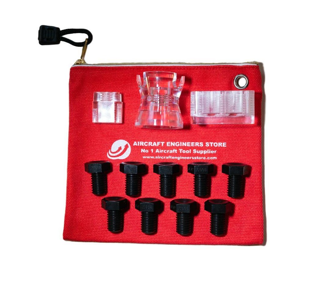 AIRCRAFT TOOLS 12PC FRACTION & NUMBERED DRILL BUSH KIT WITH DRILL CUP & BLOCKS