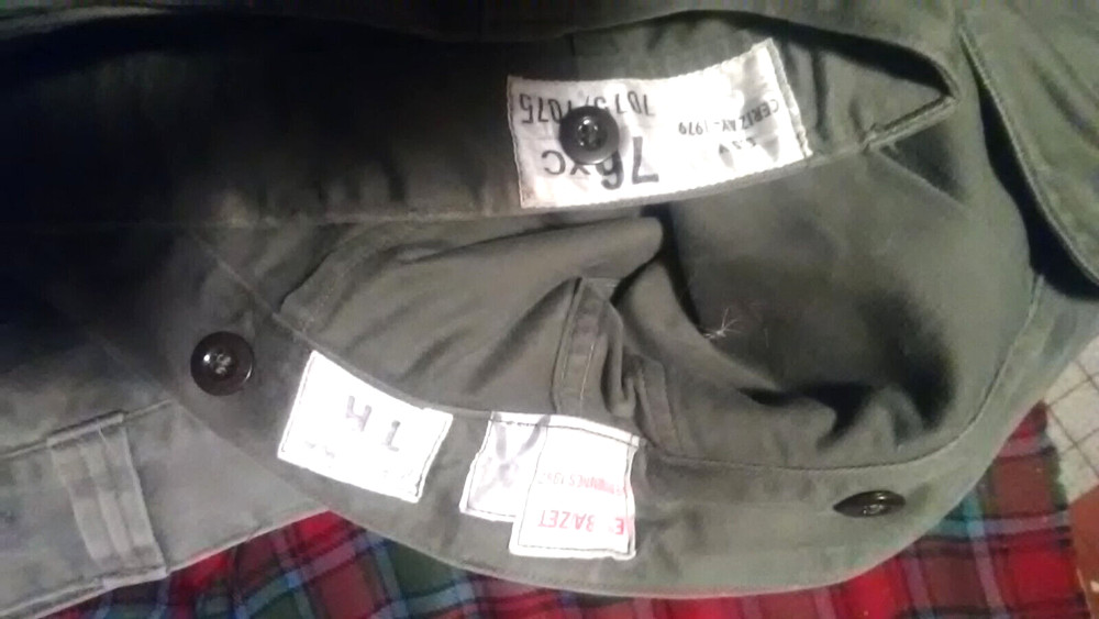 Pamtalon Mol 64 army Fr same as Mol 47, size 38, size 28.