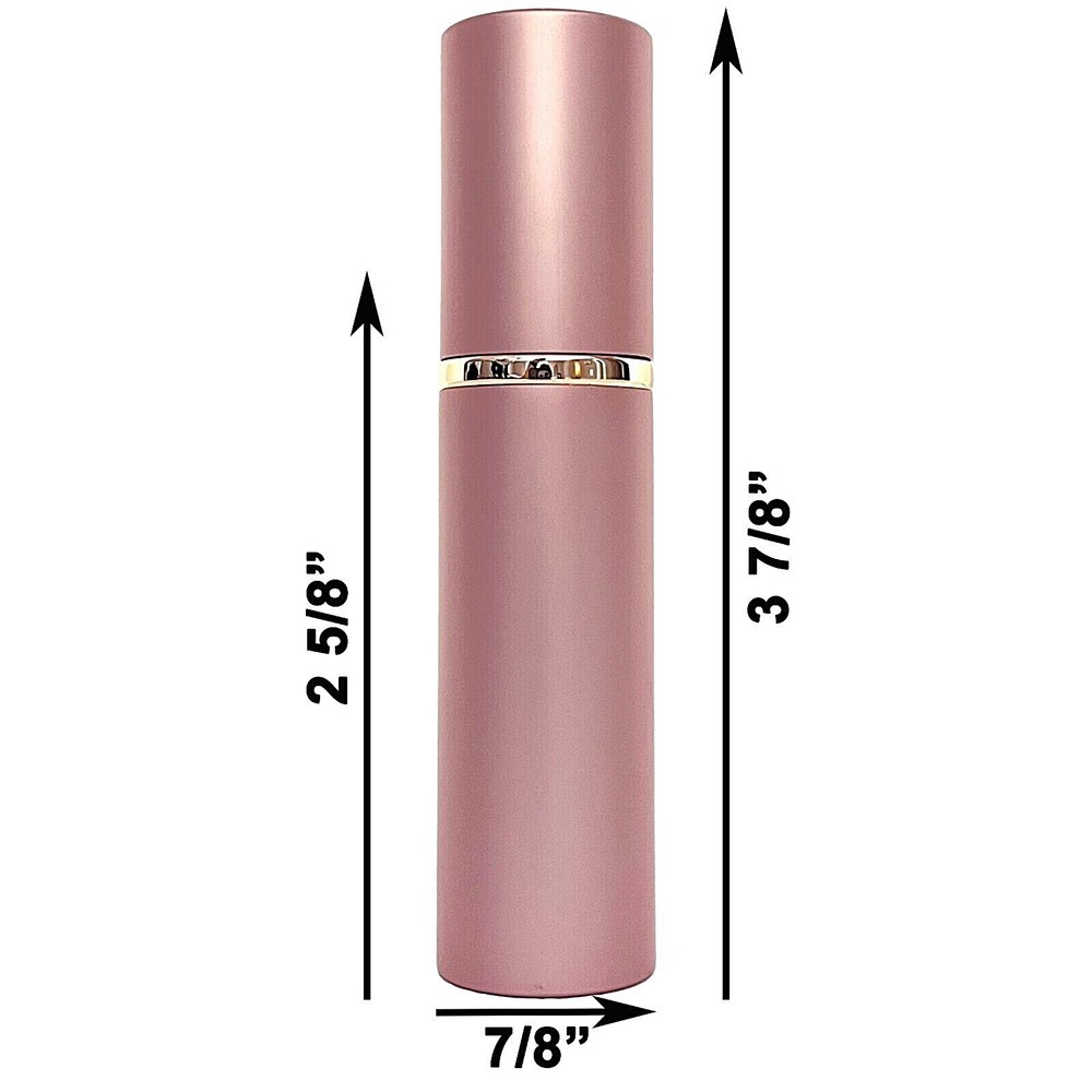 10ml Empty Perfume Pink Bottles Glass Gold Atomizer Deluxe Spray Refillable