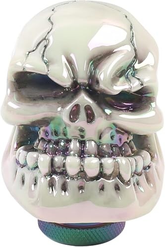 Skull Shift Knob, Custom Premium Shifter Handle, Compatible with Most White