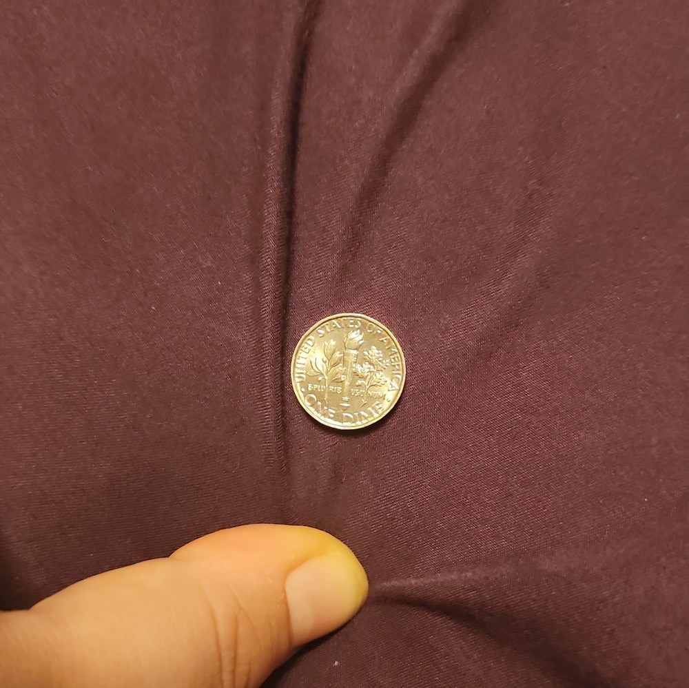 2022 P Roosevelt Dime, Blank Rim Mint Error