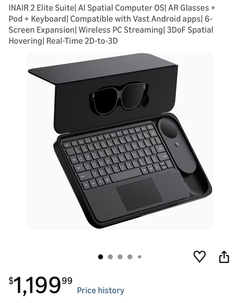 INAir 2 Elite Suite Smart Glasses Spatial Computer Bluetooth Wi-Fi