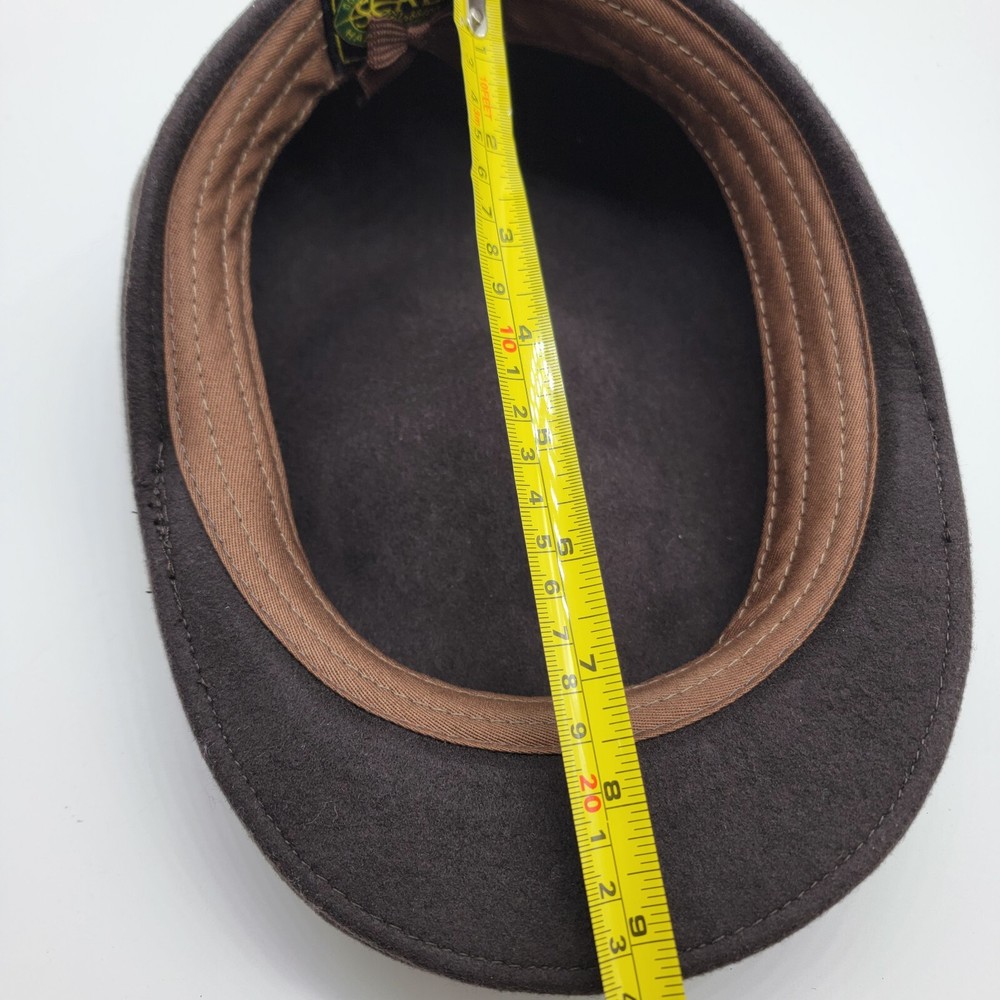 SCALA Wool Brown Wool Beret Hat Vtg