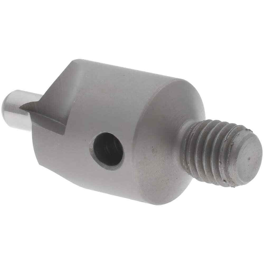 Adjustable Stop Countersink: 1/4-28 Threaded Shank, #21 Pilot Diam, 3 Flute