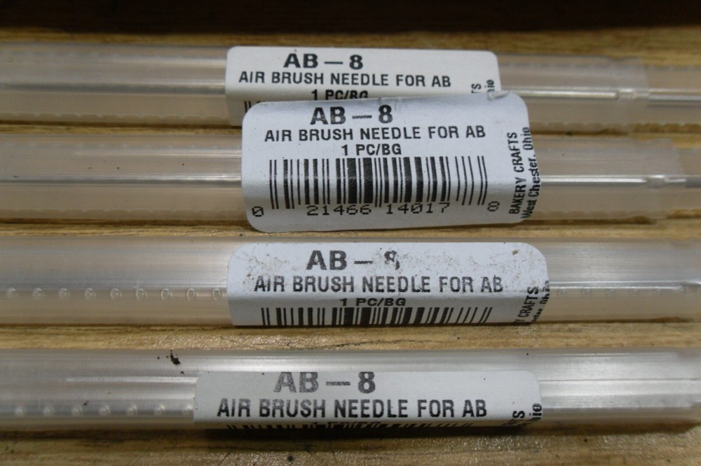 Bakery Crafts Mini Compressor AB-C4 & 4 Airbrushes & Parts Bundle