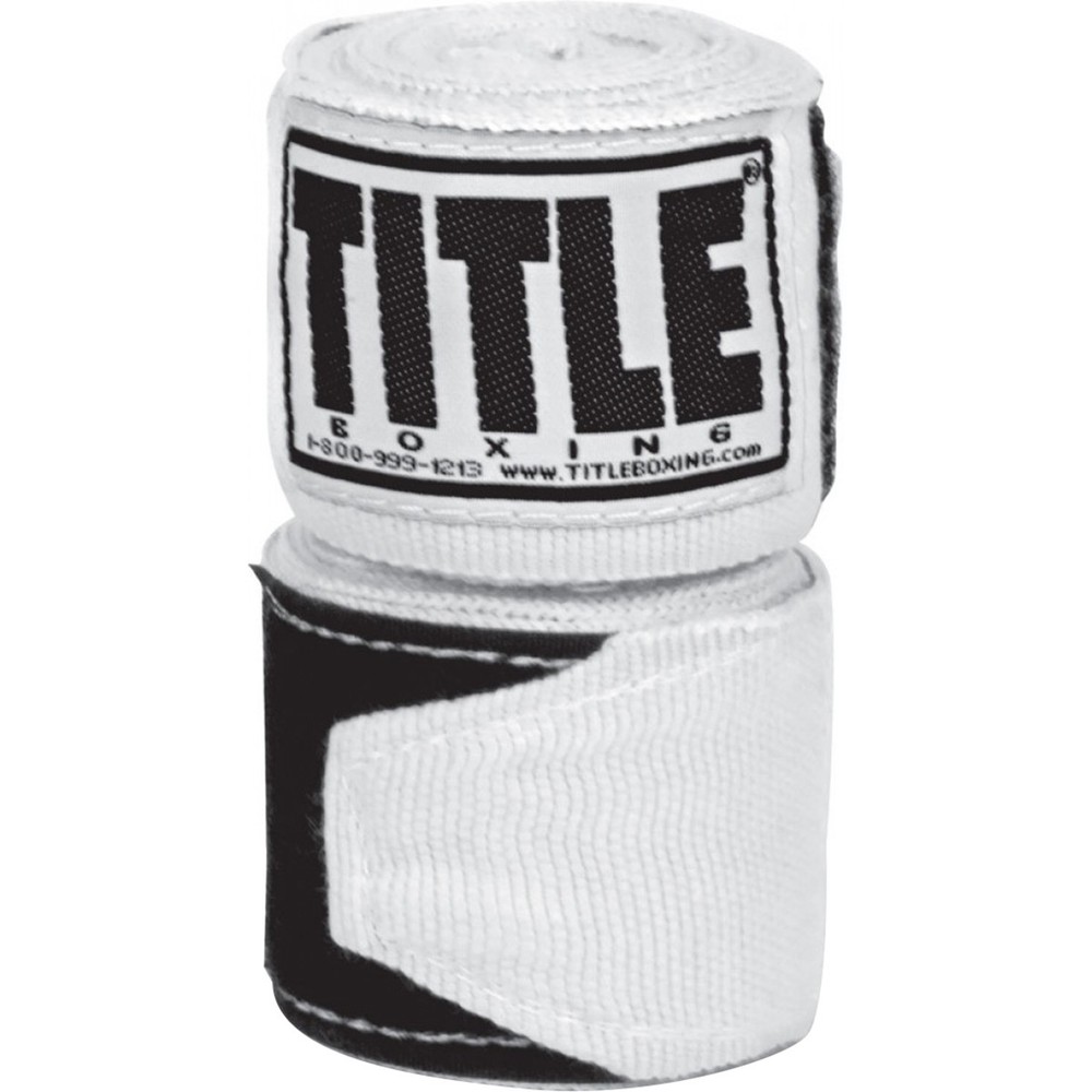 Title Boxing 180" Semi Elastic Mexican Handwraps - White
