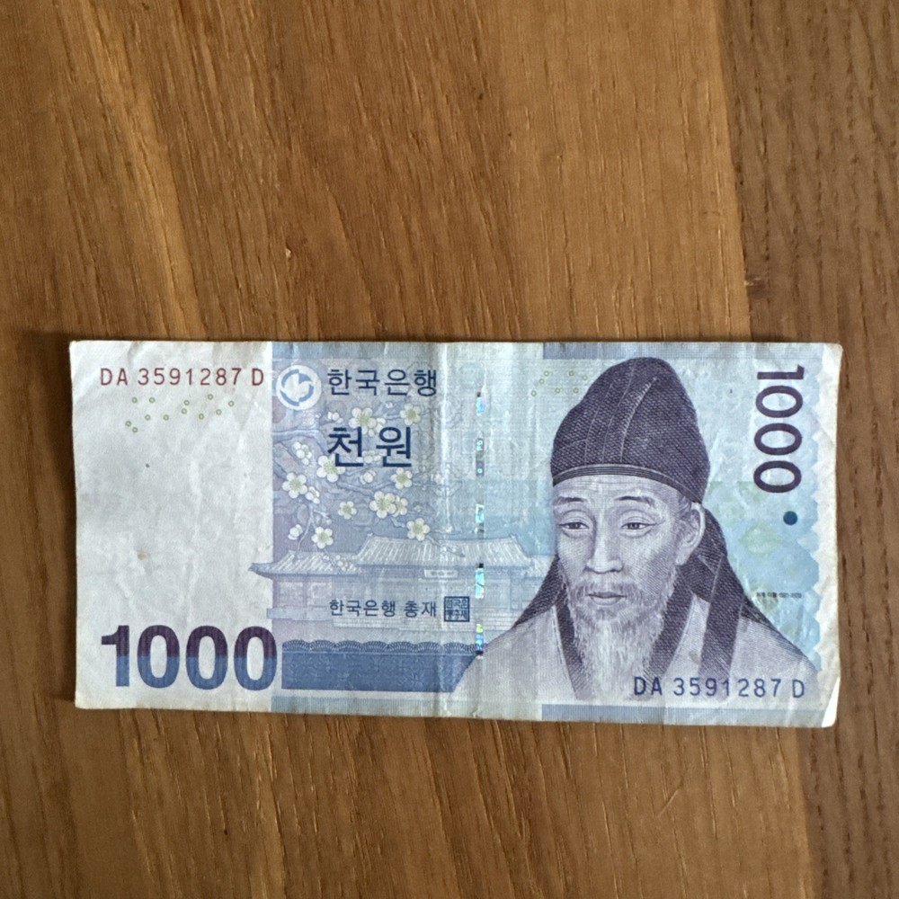 1000 Won , SOUTH KOREA