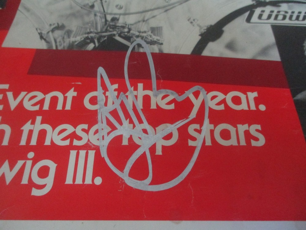 AJ PERO (RIP) & ALAN WHITE (RIP) authentic signed/autographed poster-YES-TWISTED
