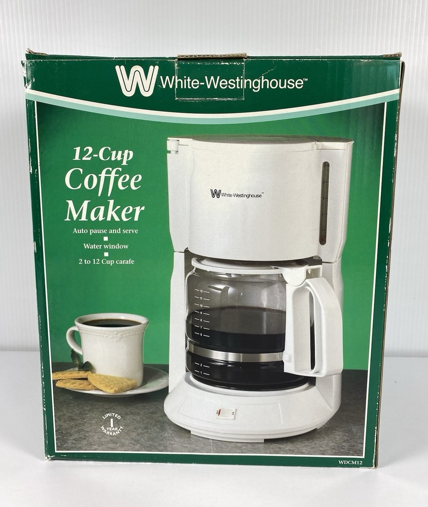 White-Westinghouse 12 Cup Automatic Drip Coffee Maker NOS