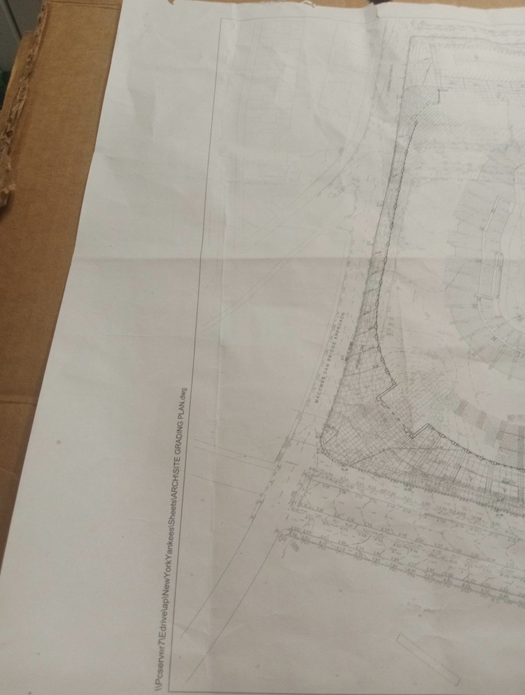 Yankee Stadium 2005 Site Grading Plan ("Blueprint")