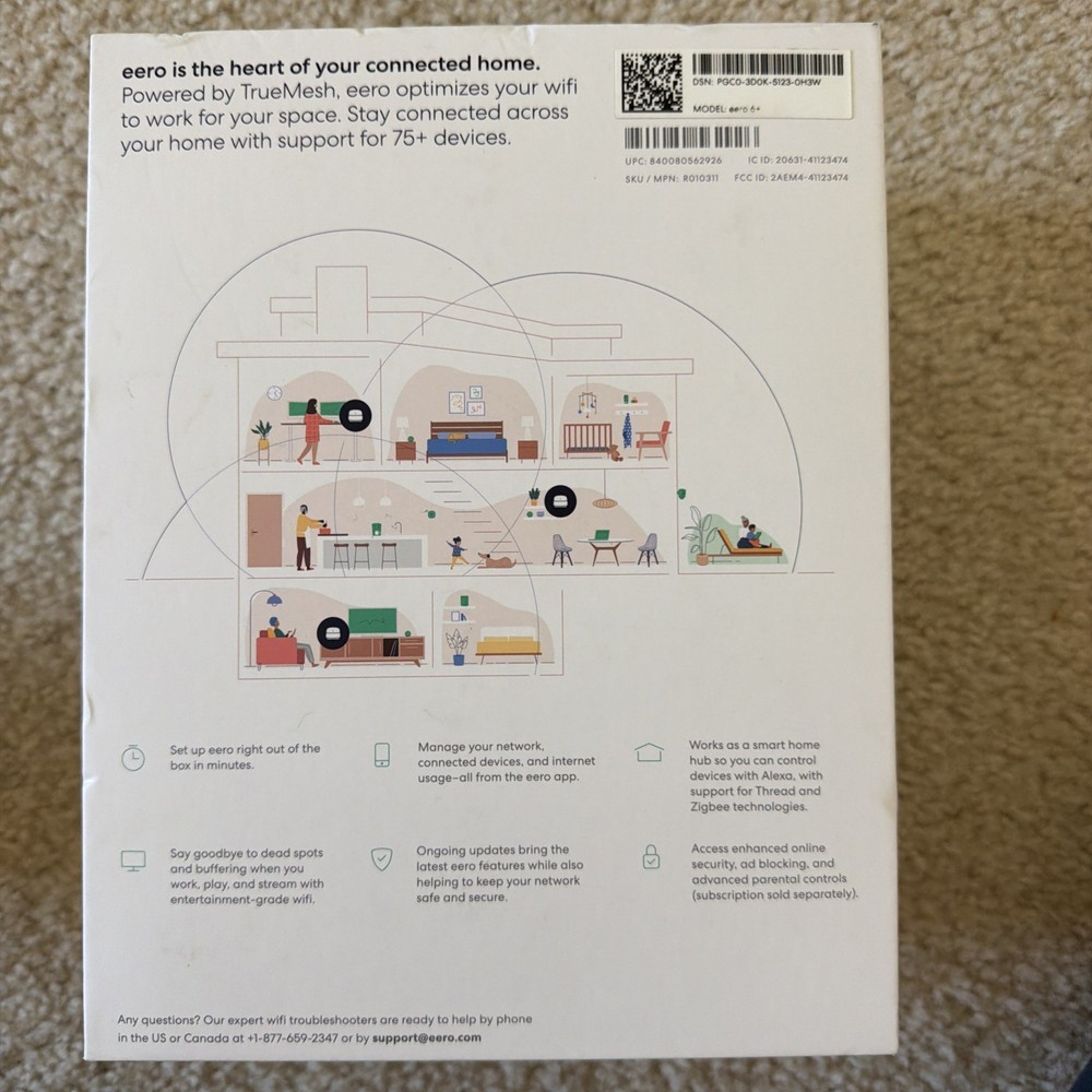Eero 6+ Dual-Band Mesh Wi-fi 6 System