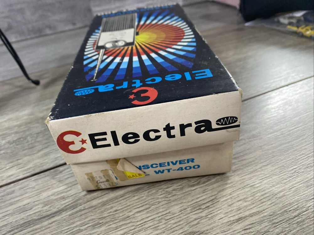 Electra Transceiver Model Wt-400 Blue original Box walkie talkie